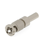 TE Connectivity 2446053 Series Plug Cable Mount BNC Connector, Crimp Termination, Straight Body