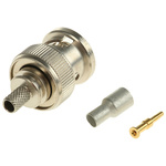 TE Connectivity, Plug Cable Mount BNC Connector, 50Ω, Crimp Termination, Straight Body