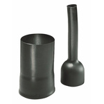 HellermannTyton Cable Boot Black, Polyolefin, 22.3mm