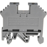 RS PRO Grey DIN Rail Terminal Block, 0.2 → 4mm², Single-Level