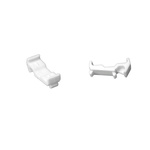RS PRO Marker Adapter for Use with Feed Through Terminal Block