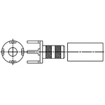 Amphenol RF Straight RF Terminator, PCB Mount, RG178 B/U, RG196 A/U