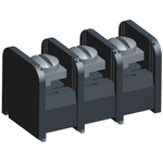 TE Connectivity Dual Barrier Strip, 3 Contact, 9.53mm Pitch, 1 Row, 20A