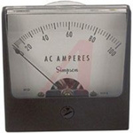 Ammeter; 0 to 100 ACA; + 2%; 2-1/2 in.; 2%; 2.17 in.; 0.140 in.; -20 to   degC