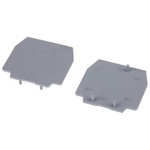 Entrelec FEDR Series End Cover for Use with DIN Rail Terminal Blocks