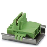 Phoenix Contact 5/ 5-ST-3, 5 TBUS 1, 81 GN, ME 22 Series DIN Rail Connector for Use with Connecting With Electronics