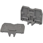 Wago 869 Series End Plate with M4 Mounting Flange for Use with 869 Series Terminal Blocks