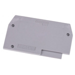 Entrelec FEM Series End Cover for Use with DIN Rail Terminal Blocks