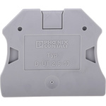 Phoenix Contact D-UT 2.5/10 Series End Cover for Use with DIN Rail Terminal Blocks