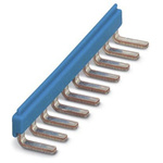Phoenix Contact EB 10- DIK BU Series Jumper Bar for Use with Modular Terminal Block