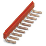 Phoenix Contact EB 10- DIK RD Series Jumper Bar for Use with Modular Terminal Block