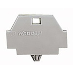 Wago 260 Series End Plate with Snap in Mounting Foot for Use with 260 Series Terminal Block