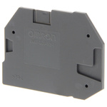 XW5E End Cover for use with XW5G-S4.0-1.2-1 Grounding Terminal Block, XW5T-S4.0-1.2-1 Feed Through Terminal Block,