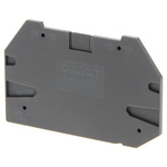 XW5E End Cover for use with XW5G-S4.0-2.2-1 Grounding Terminal Block, XW5T-S4.0-2.2-1 Feed Through Terminal Block