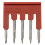 XW5S Short Bar for use with XW5G-P1.5-5 Grounding Terminal Block, XW5T-P1.5-5 Feed Through Terminal Block