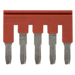 XW5S Short Bar for use with XW5G-P4.0-5 Grounding Terminal Block, XW5T-P4.0-5 Feed Through Terminal Block