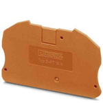 Phoenix Contact D-PT 16 N OG Series End Cover for Use with DIN Rail Terminal Blocks