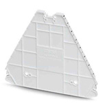 Phoenix Contact D-PTRV 8 WH Series End Cover for Use with DIN Rail Terminal Blocks