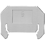 Siemens 8WA1824 Series End Cover for Use with DIN Rail Terminal Blocks