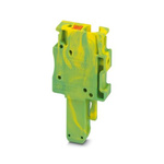 Phoenix Contact PP-H 4/ 1-L GNYE Series Terminal Plug for Use with Din Rail, 32A