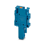 Phoenix Contact PP-H 4/ 1-R BU Series Terminal Plug for Use with Din Rail, 32A