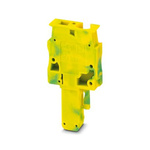 Phoenix Contact SP 4/ 1-L GNYE Series Terminal Plug for Use with Din Rail, 32A