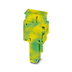 Phoenix Contact UP 6/ 1-L GNYE Series Terminal Plug for Use with Din Rail, 41A