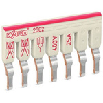 Wago TOPJOB S Series Staggered Jumper for Use with DIN Rail Terminal Block, 25A
