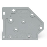 Wago 745 Series End Plate for Use with Terminal Block, CSA