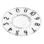 RS PRO Potentiometer Dial, 36.8mm Knob Diameter, Clear, 17mm Shaft, For Use With Collet Knob