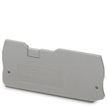Phoenix Contact Clipline Series End Cover for Use with DIN Rail Terminal Blocks