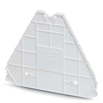 Phoenix Contact D-PTRV 8 WH Series End Cover for Use with DIN Rail Terminal Blocks