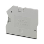 Phoenix Contact D-UT 4/1P-H Series End Cover for Use with DIN Rail Terminal Blocks