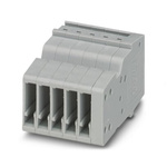 Phoenix Contact PPC 1.5/S/ 5 Series Combi Receptacle for Use with DIN Rail Terminal Blocks, 17.5A