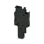 Phoenix Contact SPB 2.5/ 1-L BK Series Terminal Plug for Use with Din Rail, 24A