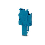 Phoenix Contact SPB 2.5/ 1-M BU Series Terminal Plug for Use with Din Rail, 24A