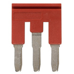 XW5S Short Bar for use with XW5G-P4.0-3 Grounding Terminal Block, XW5T-P4.0-3 Feed Through Terminal Block
