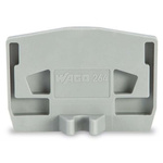 Wago 264 Series End and Intermediate Plate with Mounting Flange for Use with 264 Series Terminal Blocks