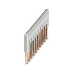 Phoenix Contact FBS 10-4 GY Series Plug-in Bridge for Use with DIN Rail Terminal Blocks, 17.5A