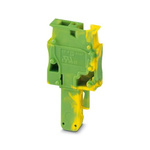 Phoenix Contact SP 4/ 1-R GNYE Series Terminal Plug for Use with Din Rail, 32A