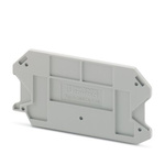 Phoenix Contact D-USST 6-T CS Series End Cover for Use with DIN Rail Terminal Blocks