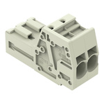 Wago 831 Series Male Connector for Use with Female Connector, 41A, CSA
