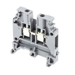 Entrelec SNA Series Grey DIN Rail Terminal Block, 4mm², Single-Level, Screw Termination
