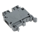 Entrelec SNA Series Grey DIN Rail Terminal Block, 6mm², Single-Level, Screw Termination