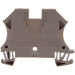Weidmuller WDU Series Beige Feed Through Terminal Block, 4mm², Single-Level, Screw Termination, ATEX
