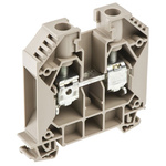 Weidmuller WDU Series Brown Feed Through Terminal Block, 16mm², Single-Level, Screw Termination, ATEX