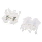 RS PRO White DIN Rail Terminal Block, 0.2 → 2.5mm², Single-Level