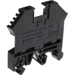 RS PRO Black DIN Rail Terminal Block, 0.2 → 4mm², Single-Level