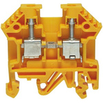 RS PRO Yellow DIN Rail Terminal Block, 0.2 → 4mm²