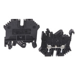 RS PRO Black DIN Rail Terminal Block, 0.2 → 2.5mm², Single-Level